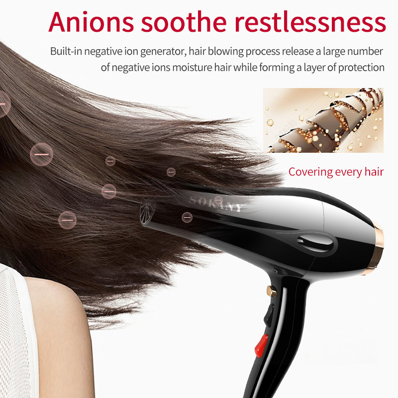Cross-border SOKANY 2213 hair dryer, a high-power 2600W hair dryer details Picture