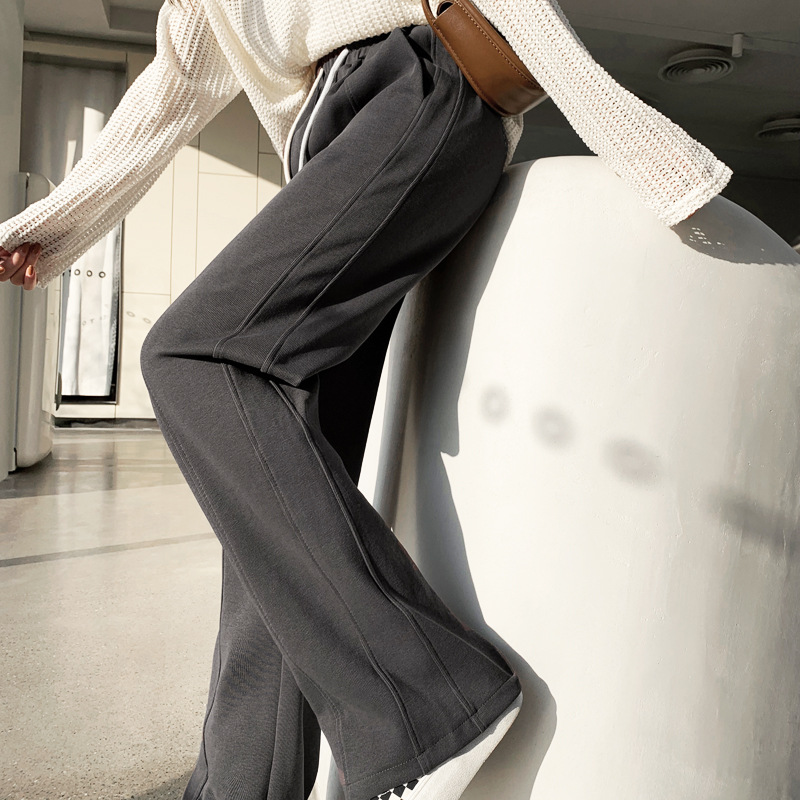Casual Narrow Version Of White Straight Pants Female Draping Underwear High Waist Soft Waxy Draping Pants Slim Casual Mopping Pants Application Scenario