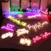 Minimum order of one piece: led neon light for birthday party marryme letter light transparent acrylic neon sign details Picture