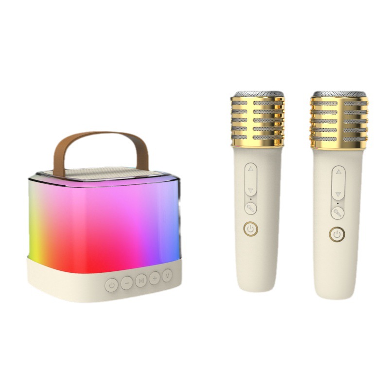 T7双唛无线蓝牙手提音响带话筒麦克风 K歌神器音箱家用便携式影音详情图5