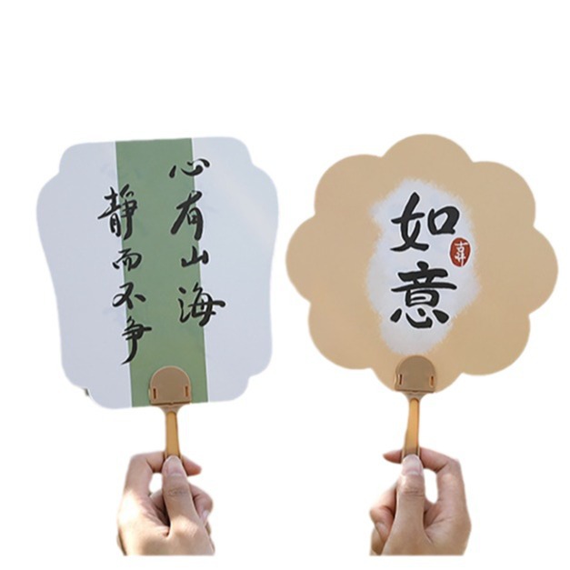 扇子/折扇/广告团扇/檀香扇/功夫扇白底实物图