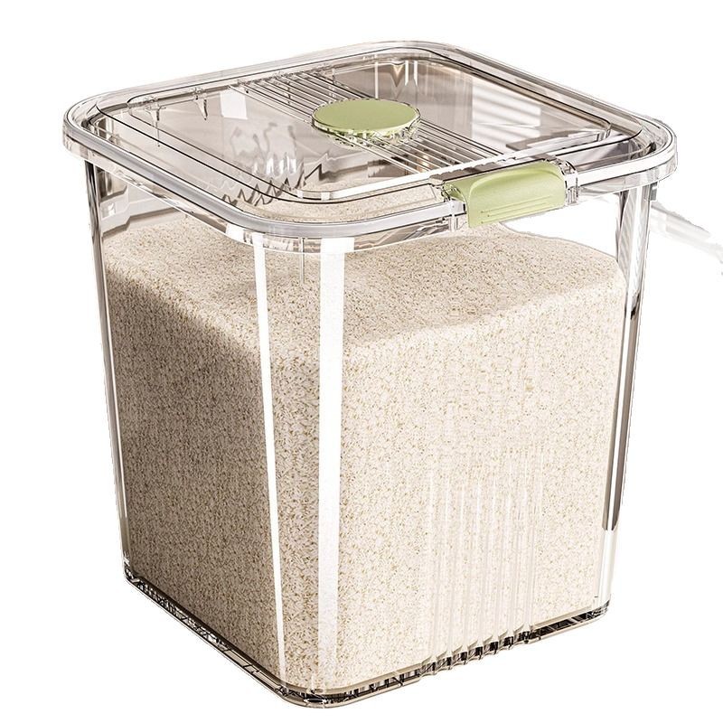 Rice bucket household 2025 new edible grade sealed rice noodle cylinder 50 catty noodle bucket insect-proof moisture-proof flour storage Item Picture