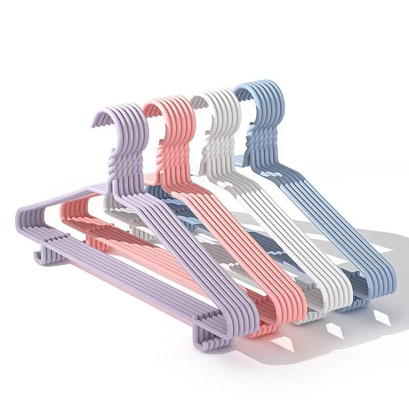 衣架/植绒衣架/实木衣架/衣架服装厂/翼型晾衣架白底实物图