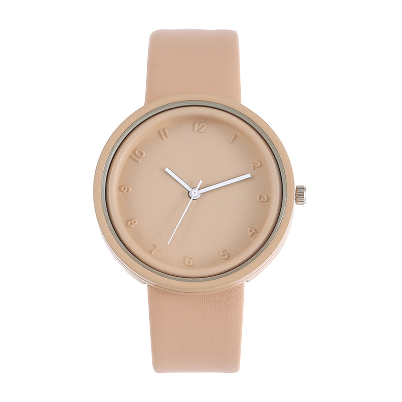 This is a stylish macaron color scheme with a unique and simple design. It's a quartz watch for boys and girls, featuring an Instagram retro forest style that goes well with all kinds of outfits Application Scenario