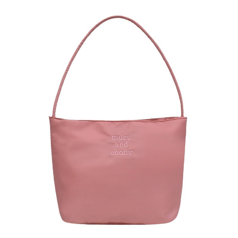 This is a rare and high-end mucu and ebony fashion embroidered nylon versatile underarm single-shoulder handbag for women Item Picture