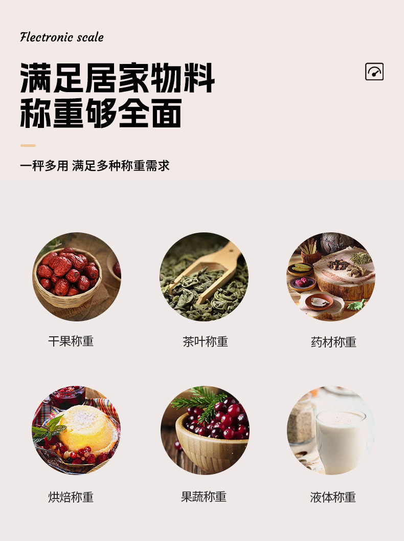 小型克秤高精度电子秤厨房小型食物克重秤精准咖啡克数台秤 pic 3