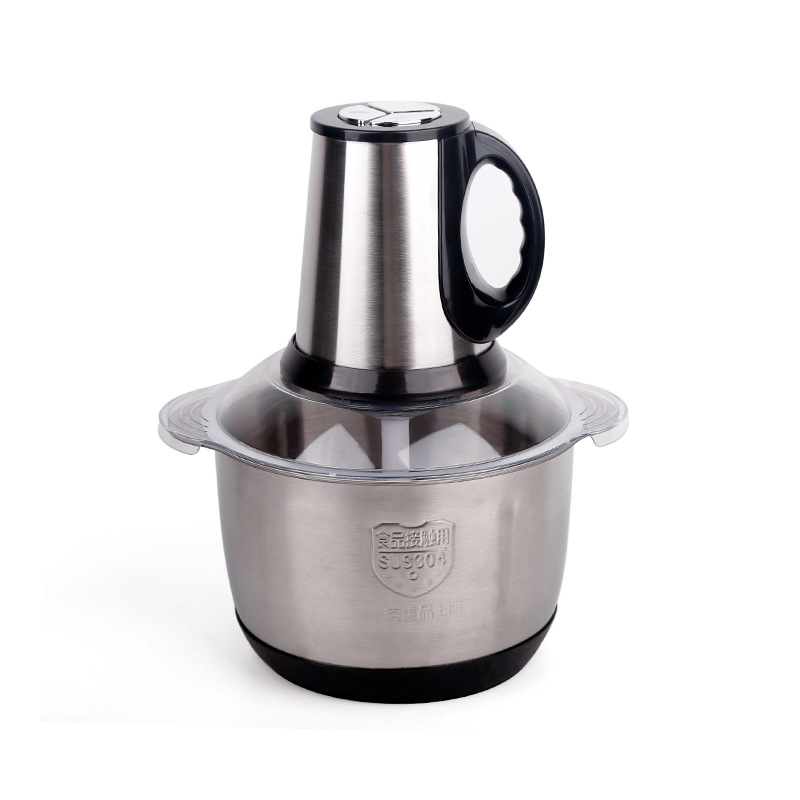 3L Foreign Trade Meat Grinder, Multi-Functional And Durable Garlic Paste Item Stirring And Mincing Food Processor, Stainless Steel Electric Specification drawing