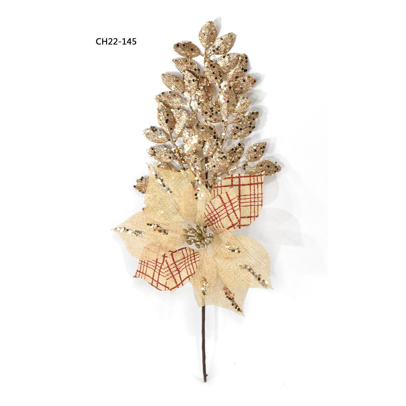 Amazon explosion Christmas decoration dried flower simulation flower fake flower hanging decoration Christmas tree decoration red fruit pine needle gold powder insert red fruit insert artificial flower decoration manufacturers wholesale Application Scenario