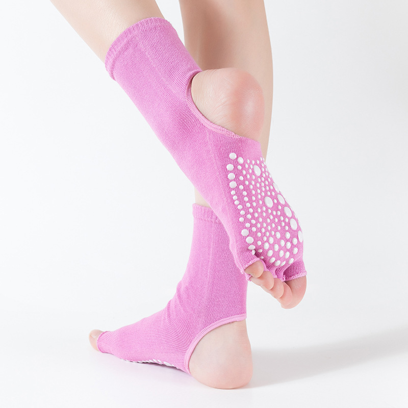 【工厂直供】Yoga Socks中筒五指分指瑜伽袜女五指瑜珈舞蹈袜