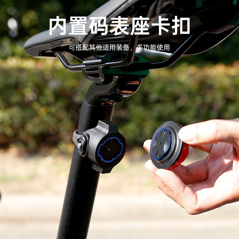A hidden installation bracket for AirTag mountain bike reflective taillights Application Scenario