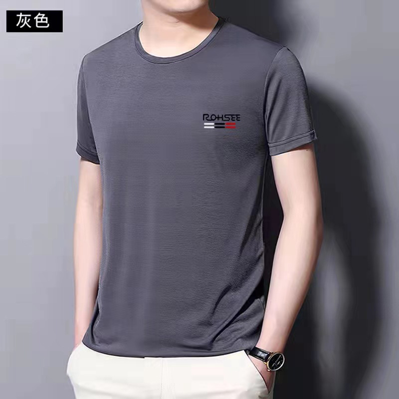Selected summer quick-drying men's short-sleeved T-shirts, youth running and basketball sports tops, and base shirts for one-piece delivery Specification image