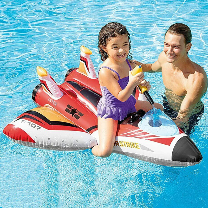intex 57536 Battle Spaceship Mount Children Adult Surfing Inflatable Mount Water Gun Water Play Mount