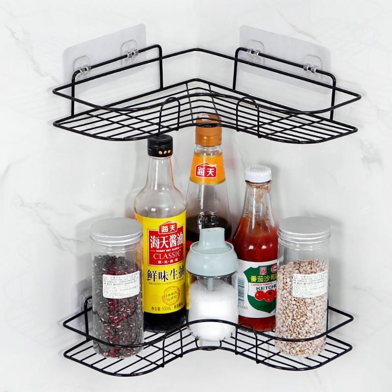 Perforation-Free Bathroom Bathroom Triangular Shelving Wall Mounted Toilet Bathroom Toiletries Station Store Wall Items details Picture