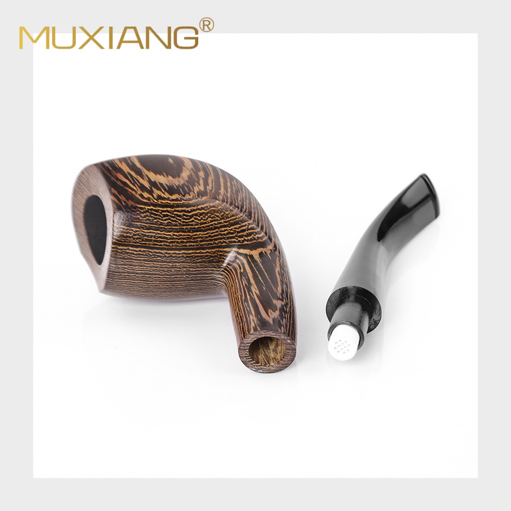 木香实木烟斗白底实物图