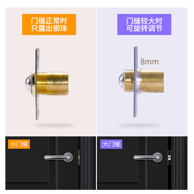 Stainless Steel Door Touch Bead Spring Bead Door Touch Bead Door Invisible Door Touch Bead Spring Touch Bead details Picture