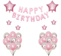 Happy birthday balloon set, party balloons, birthday balloons Item Picture