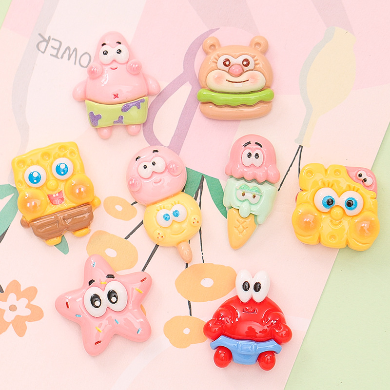 Cardone Sponge Pie Star Cookies Diy Cream Glue Mobile Phone Shell Hair Accessories Water Cup Resin Accessories Wholesale details Picture