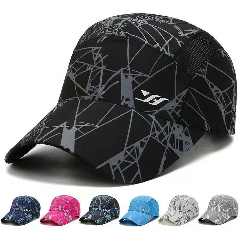 Wholesale of 2022 new style quick-drying sun hats, thin breathable mesh baseball caps and outdoor baseball caps for men and women
