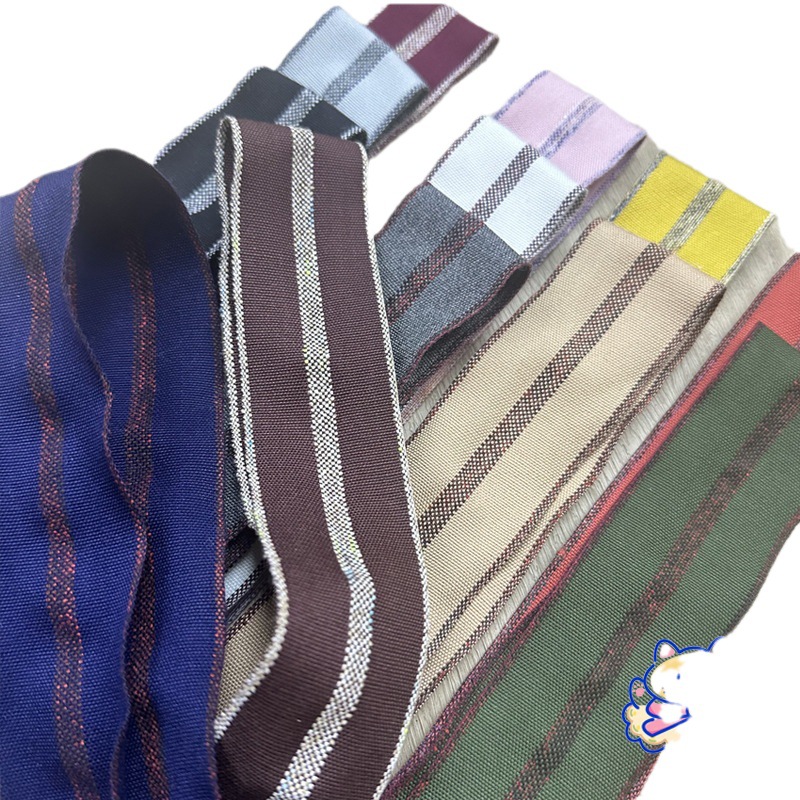 Terylene Cotton Chaotic Cotton Interstriped With Handmade Diy Hair Accessories Bow Material Clothing Straw Hat Accessories Gift Box Packaging Item Picture