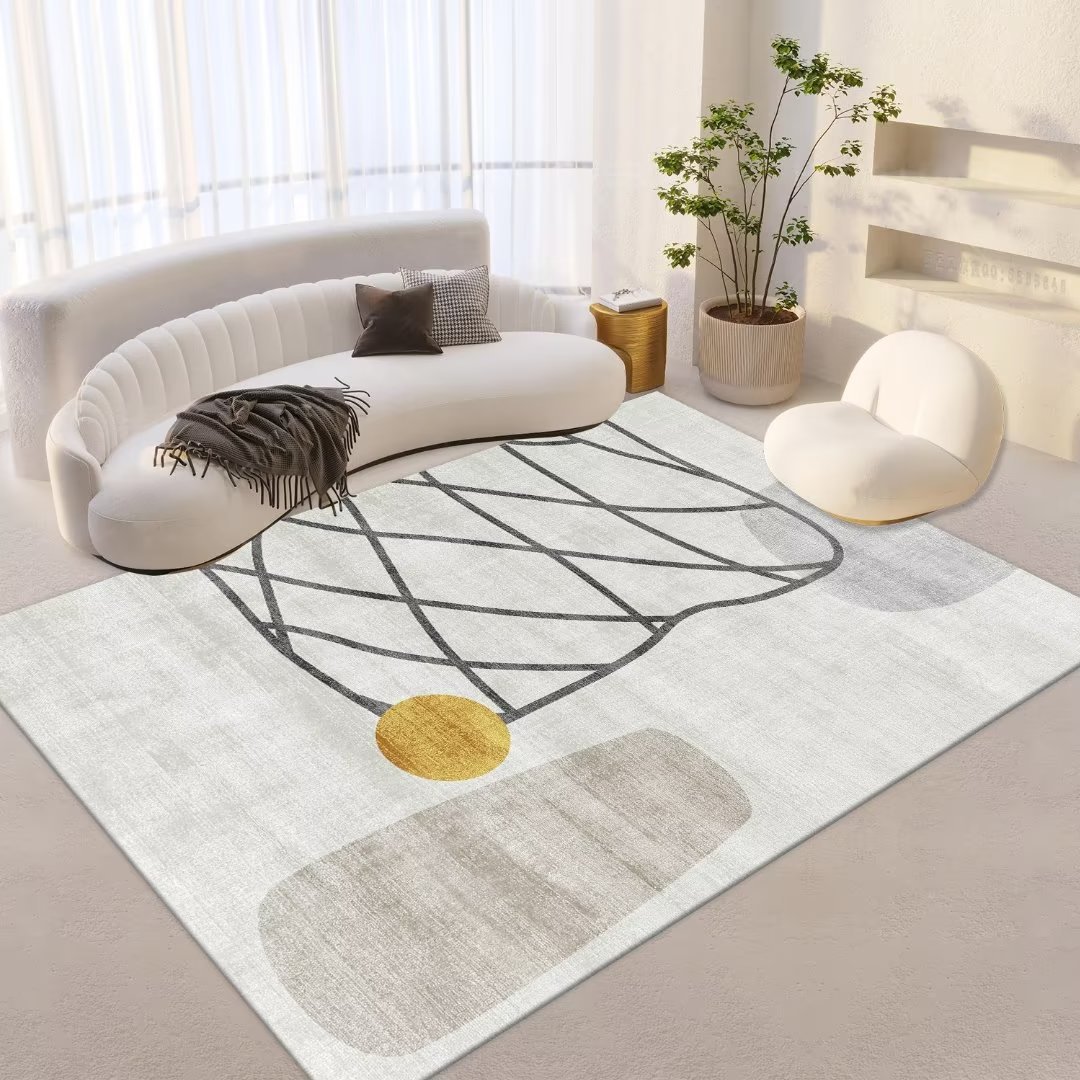 Ins-style crystal velvet simple carpet, living room home sofa coffee table carpet, girl bedroom room carpet, dirt-resistant Application Scenario