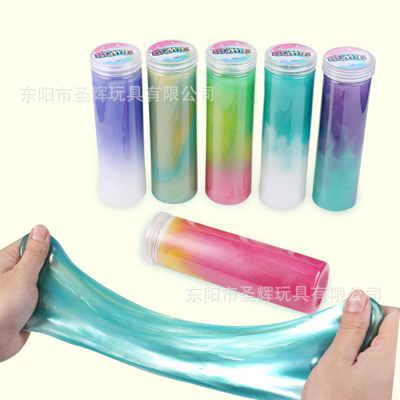 外贸热销 diy 史莱姆起泡胶 珠光slime 儿童水晶泥玩具批发