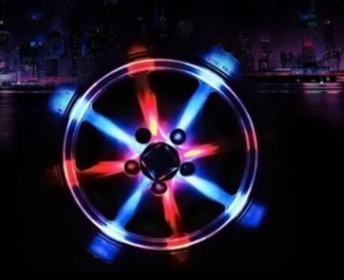 LED solar hub lights