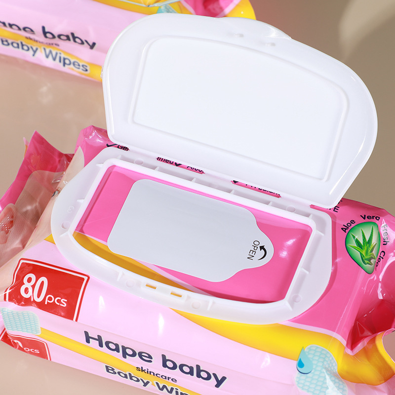 Baby Hand And Mouth Wipes 80 Tablets For Household Travel Portable Cleaning And Wiping Disposable Baby Wipes details Picture