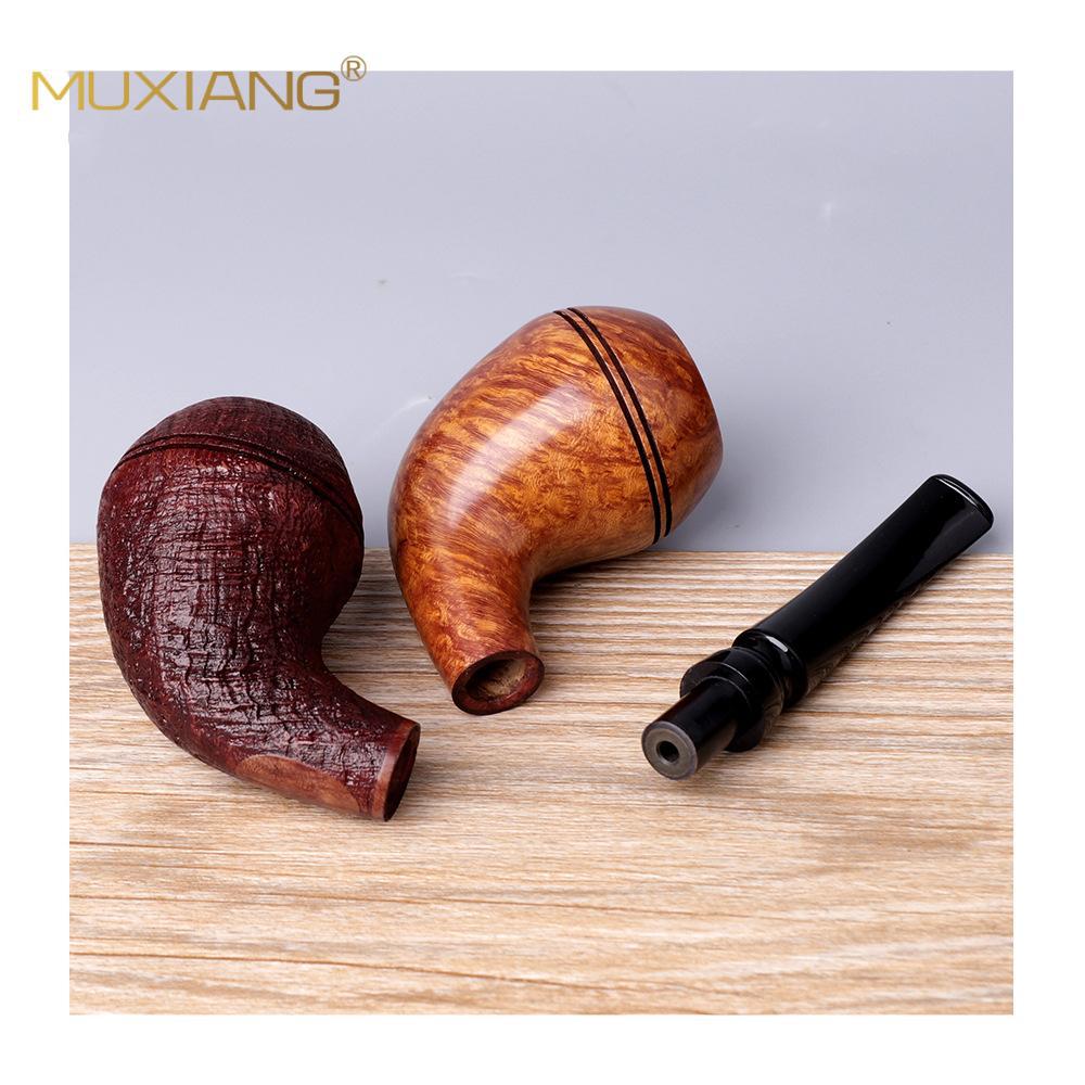 木香实木烟斗白底实物图