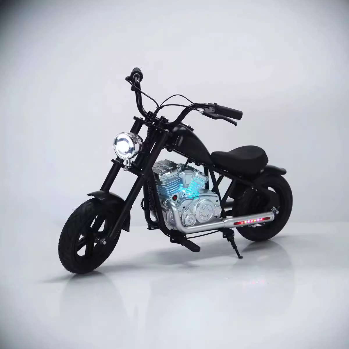 Storm Knight Children's electric bike, motorcycle, two-wheeled off-road vehicle, suitable for adults aged 3 to 12, go-kart, toy car details Picture
