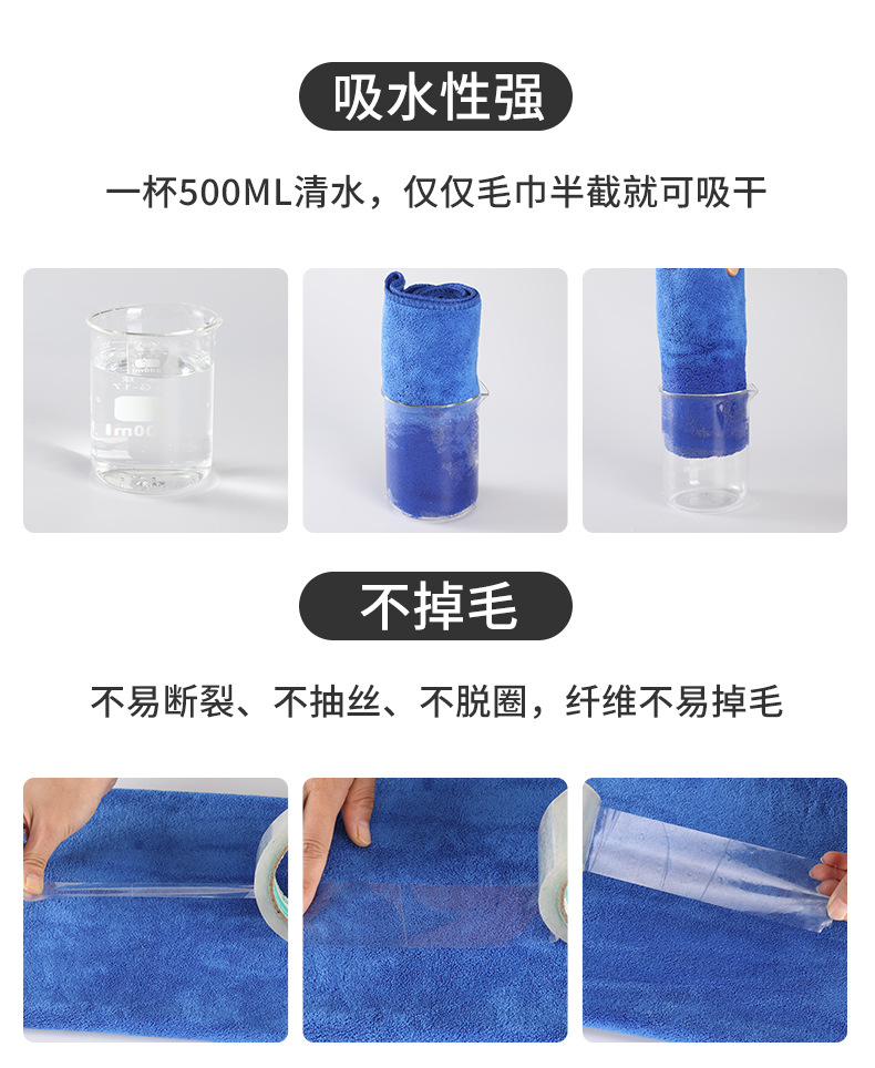 批发毛巾加厚吸水超细纤维足疗按摩美容院专用logo头发家居详情6