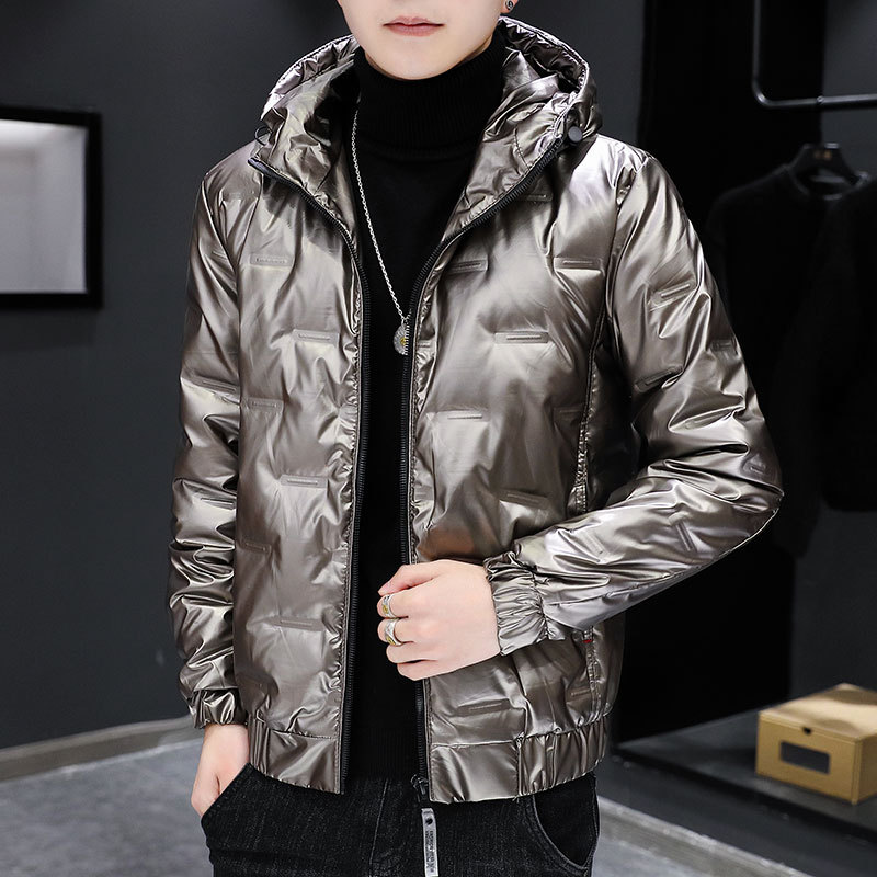 男士羽绒服实物图