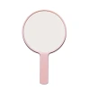 Wholesale of Korean-style simple round portable mirrors. Cute students hold them for beauty and makeup. diy hand-held mirrors Item Picture