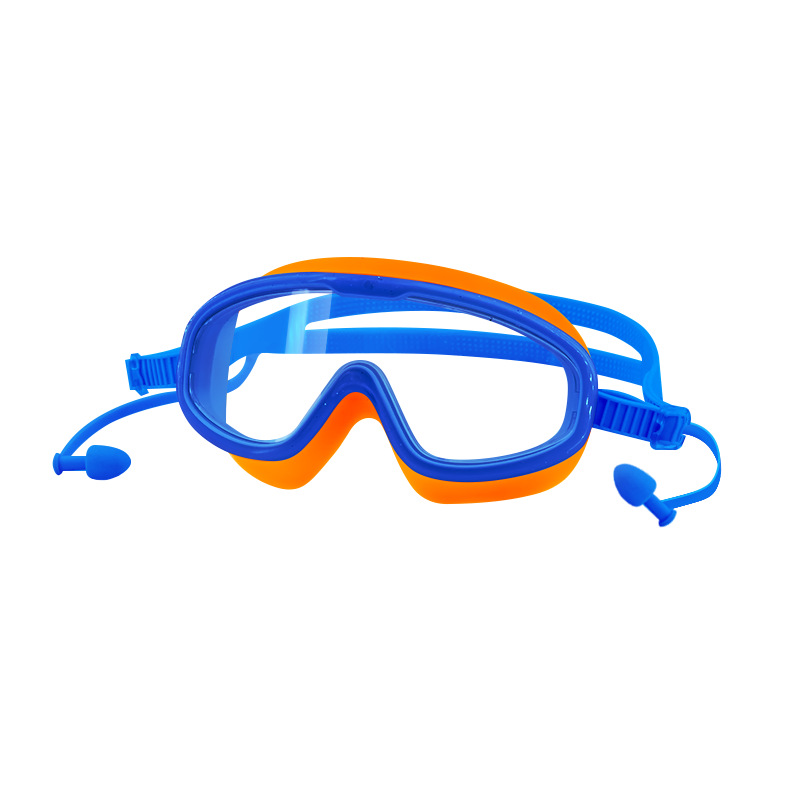 Children's Large Frame Swimming Goggles Girls Boys Waterproof Anti-Fog Hd Transparent Student Baby Swimming Glasses Item Picture