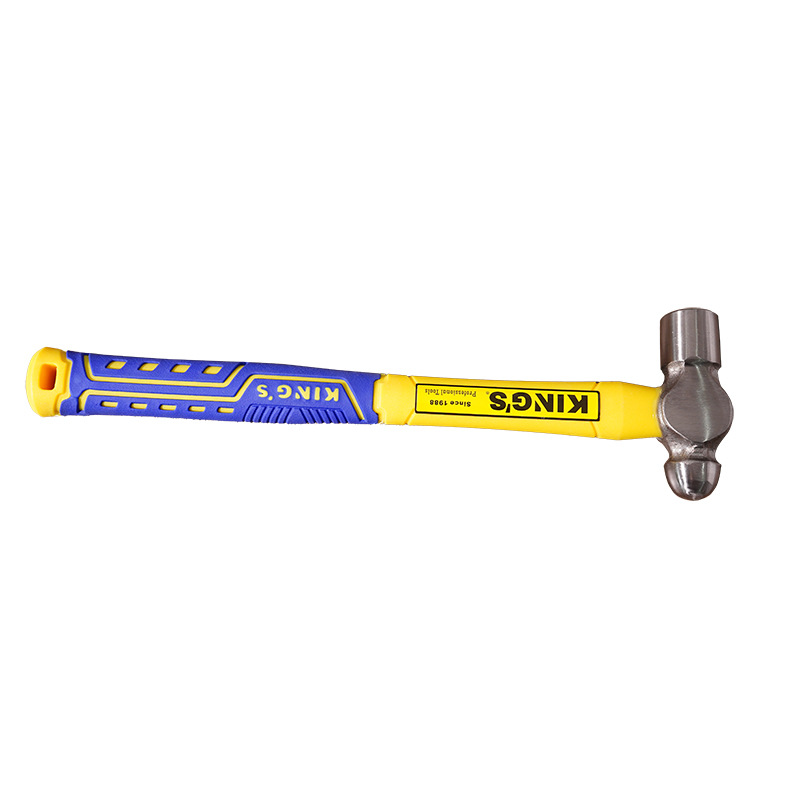 Hammer Woodworking Construction Round Head Hammer High Carbon Steel Hammer Fully Polished Round Head Hammer With Non-Slip Plastic-Coated Handle Custom Hammer Item Picture