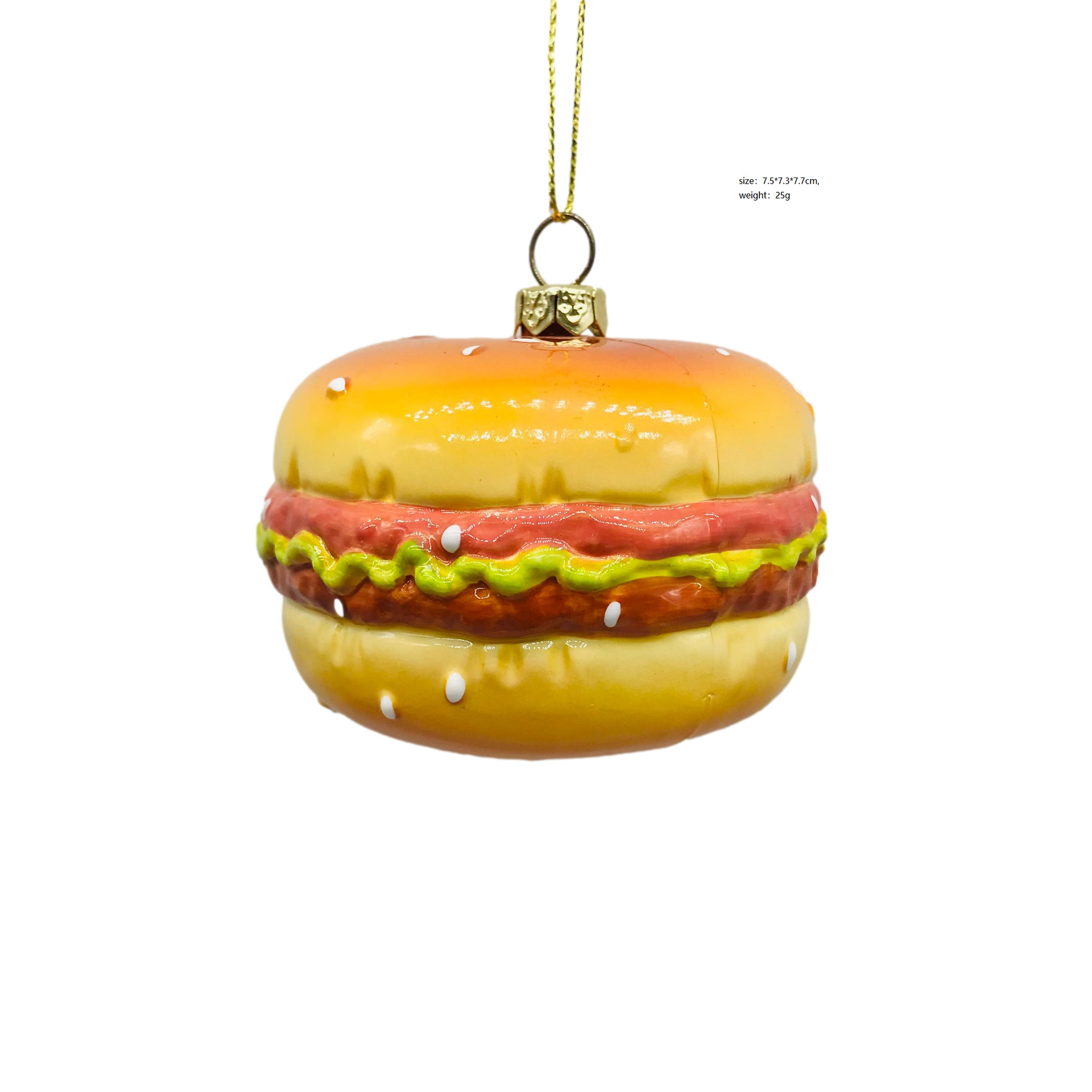 汉堡圣诞装饰品挂件商场节日活动摆件装饰用品burger白底实物图