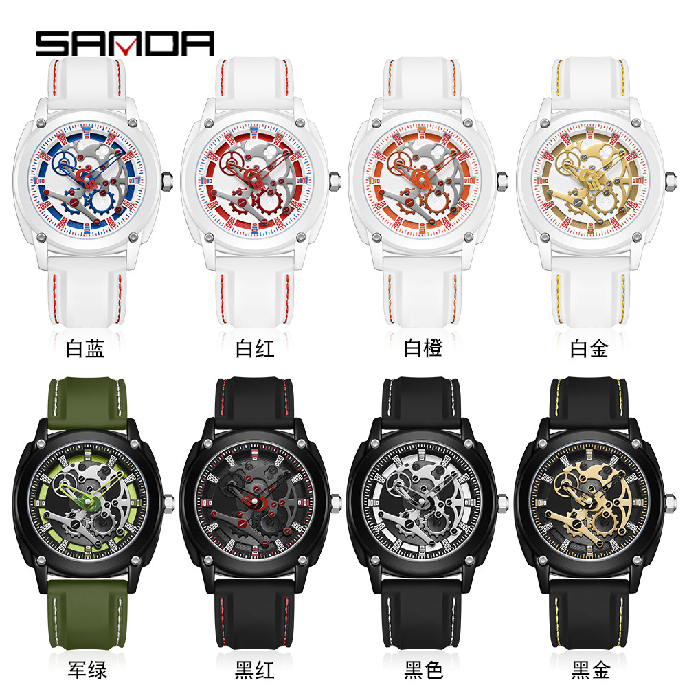 Sanda Cross-Border Shrimp New Electronic Quartz Watch Fashion Trend Silicone Cool Man Watch Waterproof Shockproof Watch Application Scenario