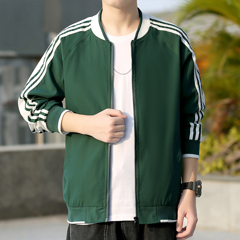 Chaqueta rayada hombre blusa primavera otoño 2023 chaqueta casual hombre adolescente blazer hombre tallas grandes Specification image