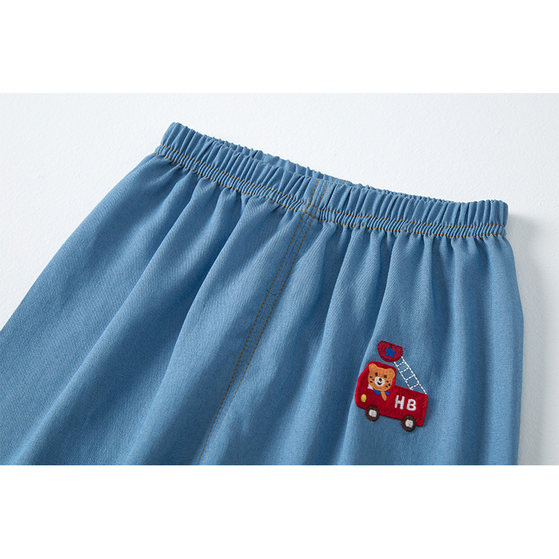 Hot-selling new styles of jeans, casual pants, Korean-style mosquito-proof pants and long pants for boys, girls and babies in spring and summer details Picture