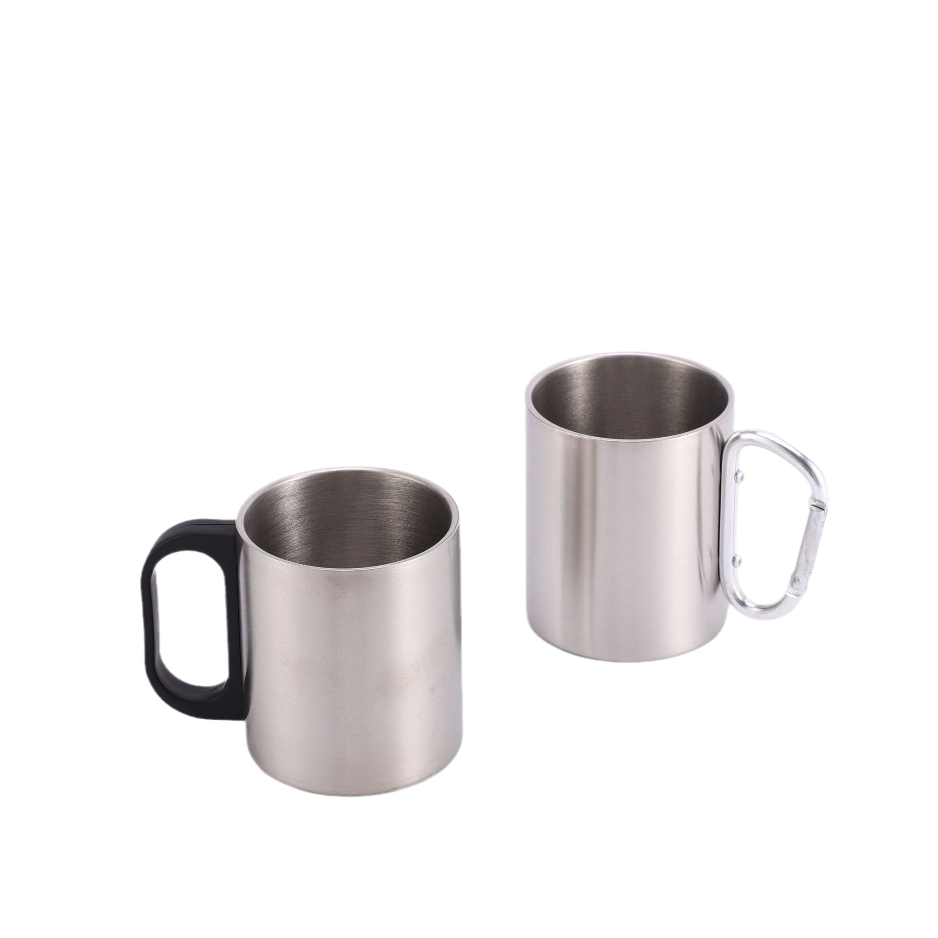 Wholesale of cross-border 304 stainless steel mini mugs with LIDS, handles, multi-functional and shock-resistant water cups Item Picture