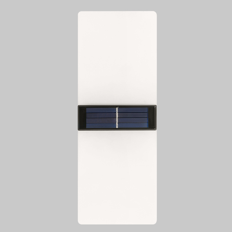 Solar Outdoor Garden Light Double Head Acrylic Wall Light Waterproof Outdoor Light Up And Down Wall Decorative Garden Light Item Picture
