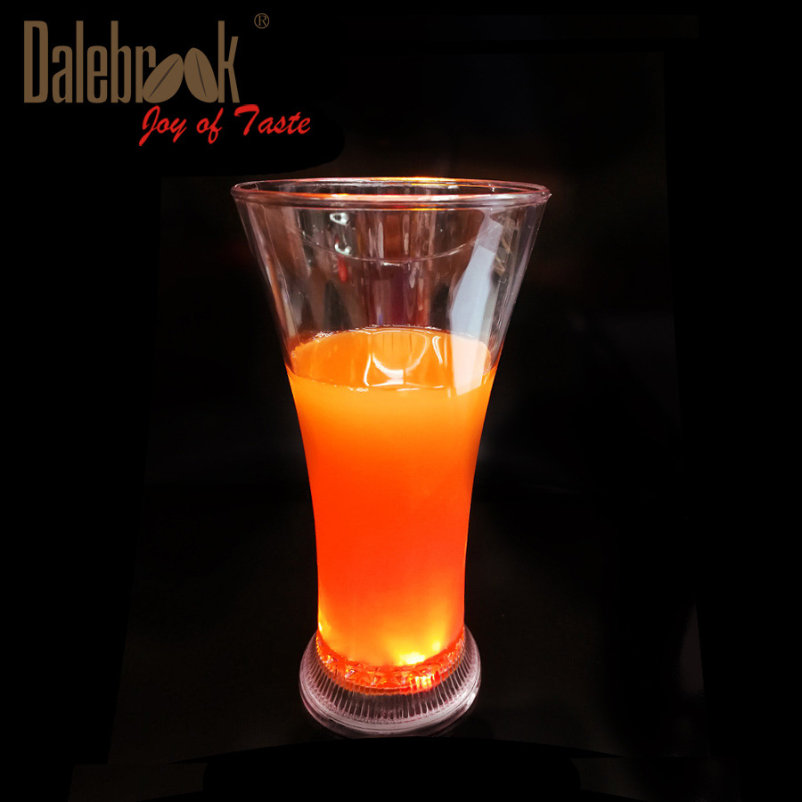 Dalebrook亚克力PS感应饮料杯 LED发光果汁杯 水杯陶瓷 塑料杯图