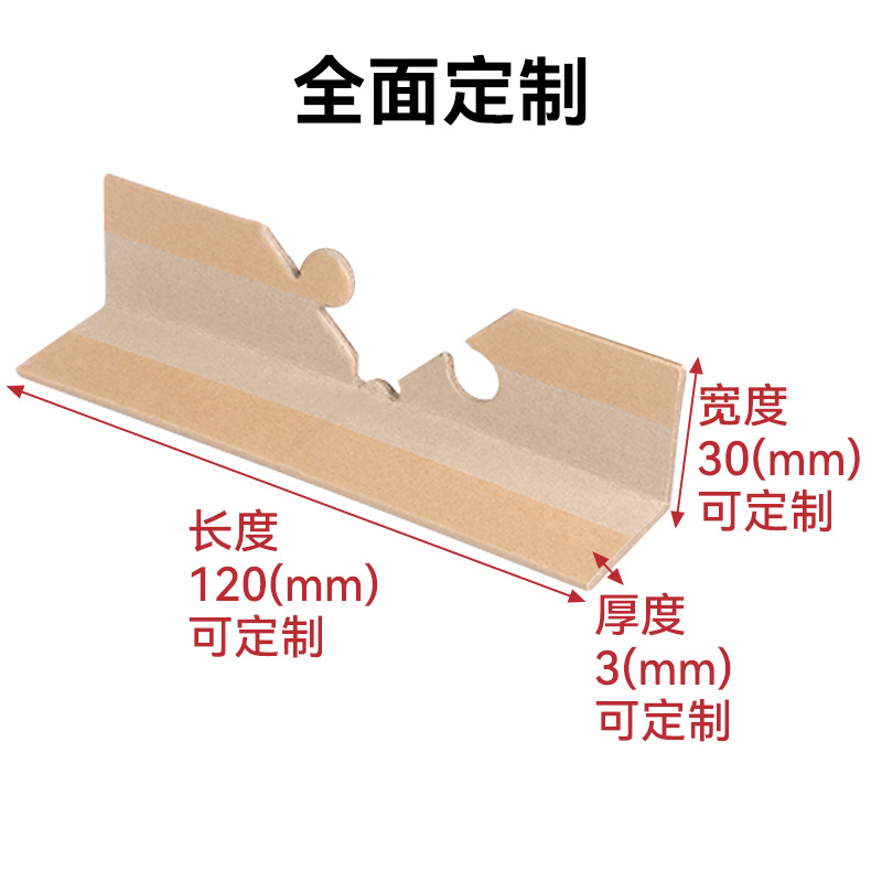 Corner paper corner protectors with buckles, plum blossom buckle protective strips, paper corner protectors, furniture cartons, three-sided paper corner protectors, anti-collision edge protectors Application Scenario