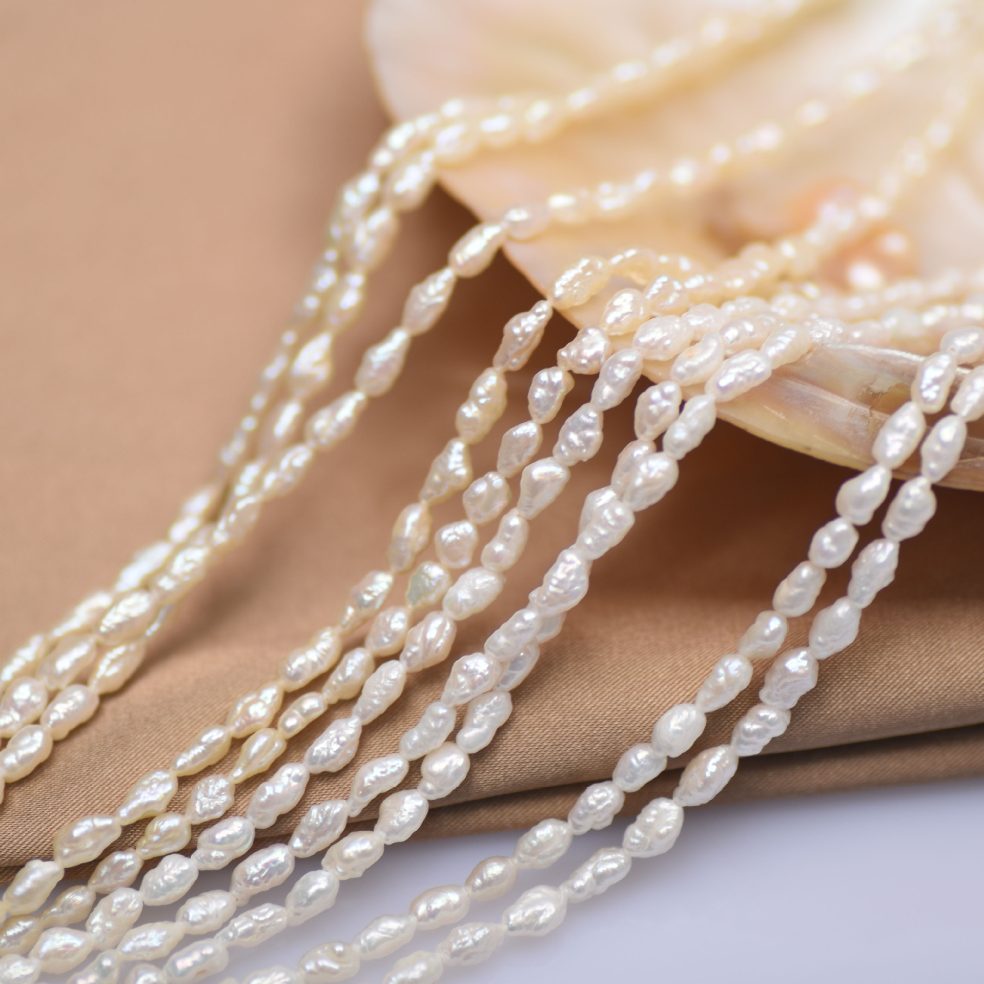 加长40厘米 巴洛克异形keshi珍珠天然淡水珍珠不规则半成品配件