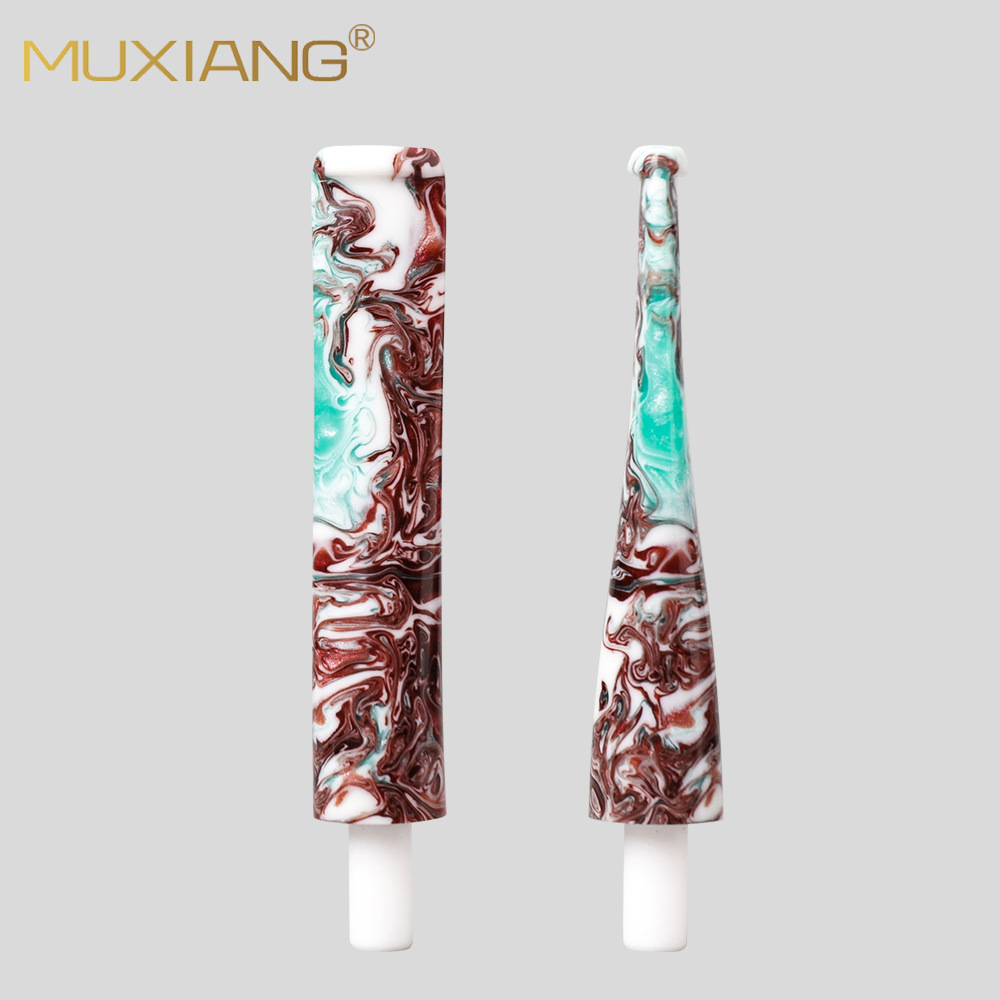 木香烟斗烟嘴白底实物图