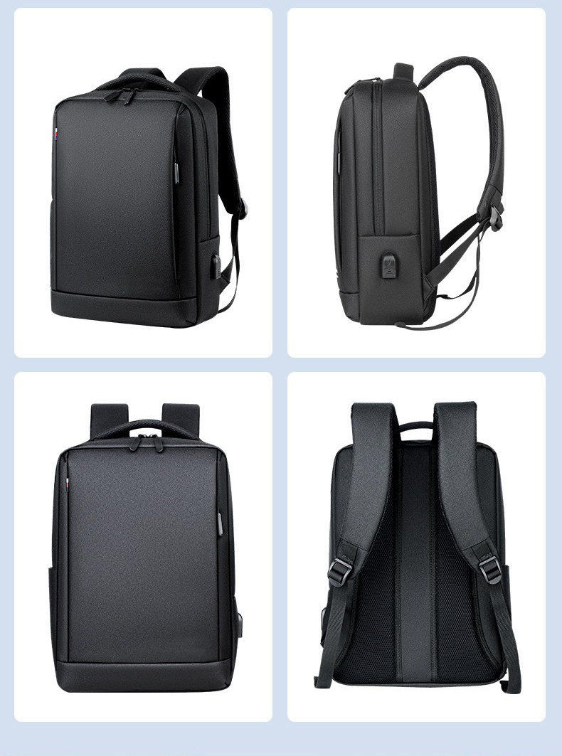 跨境商务男士双肩包高级感时尚女背包双肩防水电脑包通勤旅行书包详情14