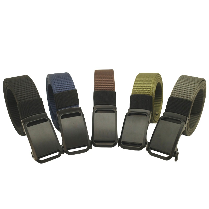 潮流简约精美时尚合金扣头腰带糖果色彩色多色腰饰 男女织带布艺