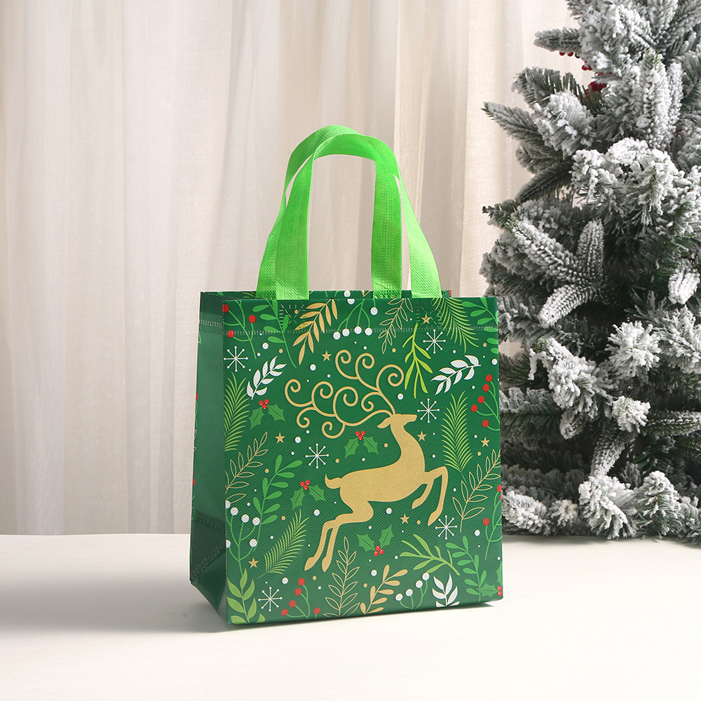 Printed shopping packaging bags, non-woven fabric bags, Christmas gift handbags, party candy gift bags, souvenir gift bags Application Scenario