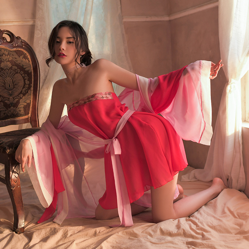 Ancient Hanfu sexy pajamas sexy underwear passion sexy underwear pure pajamas antique system Item Picture