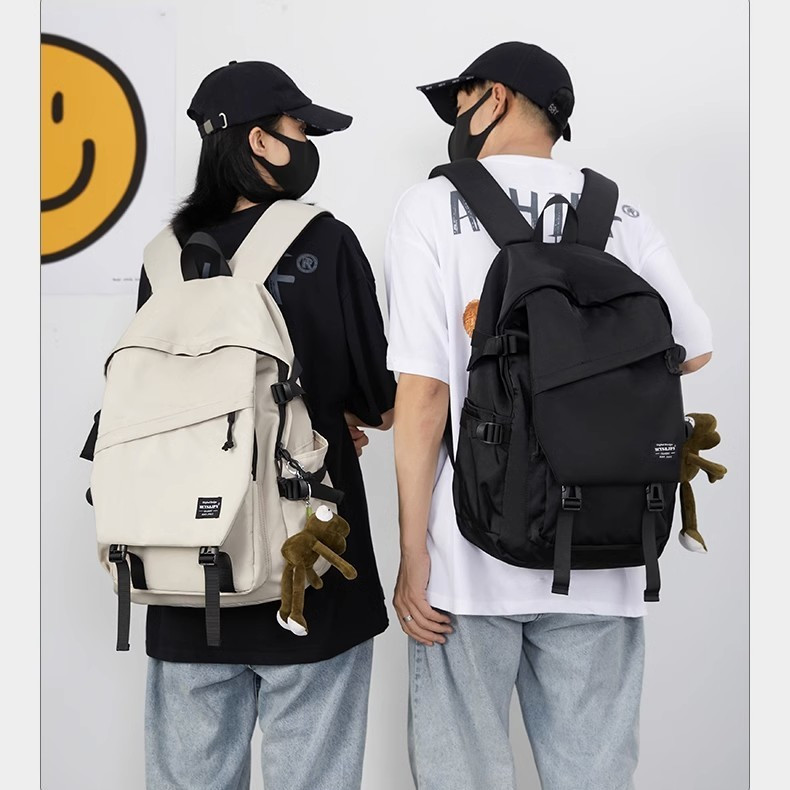 ins backpacks for men: simple and versatile, large-capacity casual travel bags for women. Schoolbags for junior high school, senior high school and college students Specification image