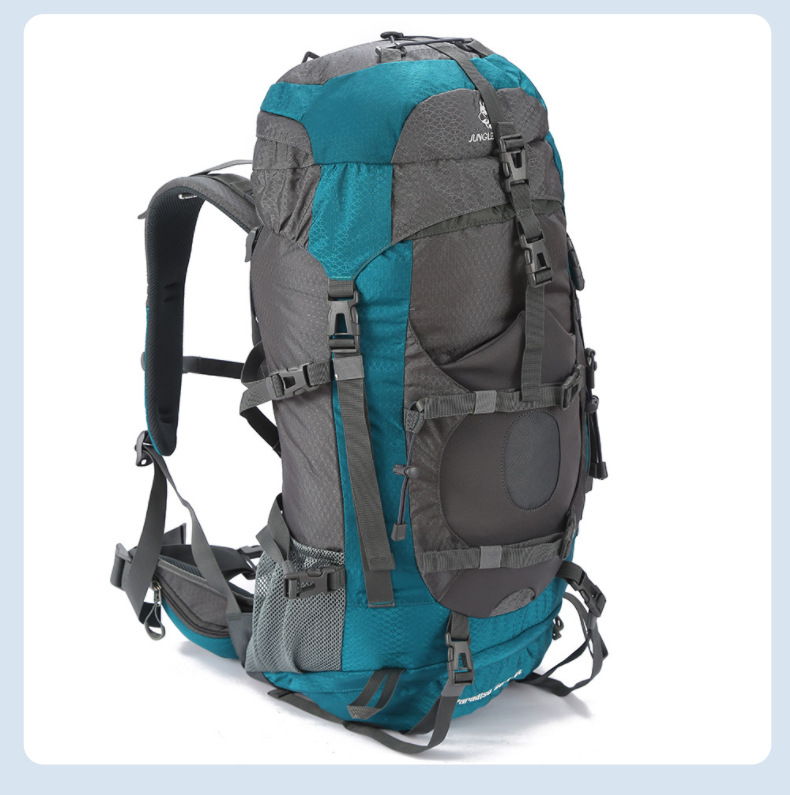 Foreign trade exclusive JUNGLE KING outdoor hiking bags, large-capacity backpacks, backpacks, 55L waterproof travel bags with waterproof covers details Picture